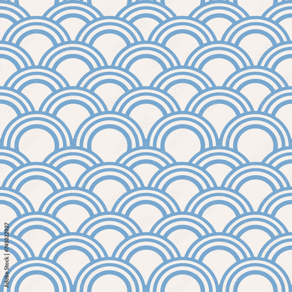 Overlapping circles Japanese style in shades of navy blue, creating a seamless geometric pattern for various design applications. Overlapping circles Japanese style in shades of navy blue, creating a seamless geometric pattern for various design applications.