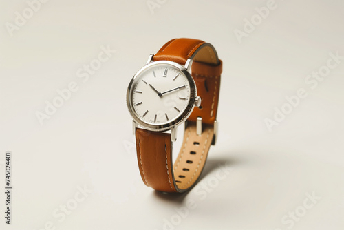 Wristwatch on a white background