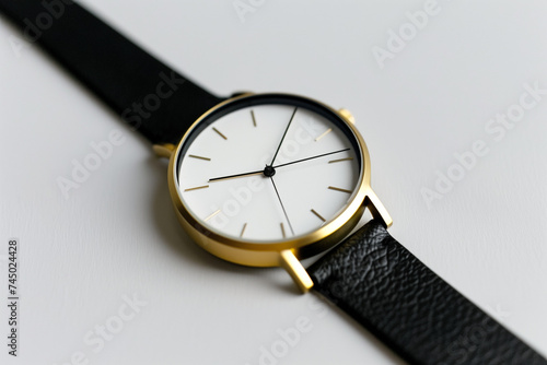 Wristwatch on a white background