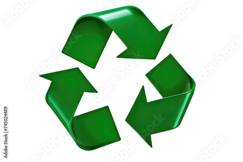 a high quality stock photograph of a recyclable plastic symbol isolated on a white background