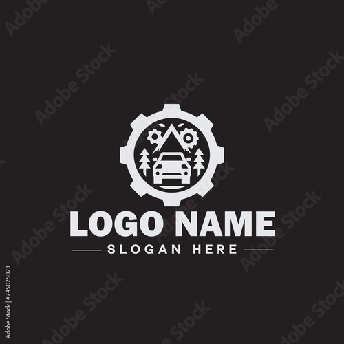  Automotive logo Auto shop logo auto dealership logo auto repair logo Icon clean flat modern minimalist business vehicle logo editable vector