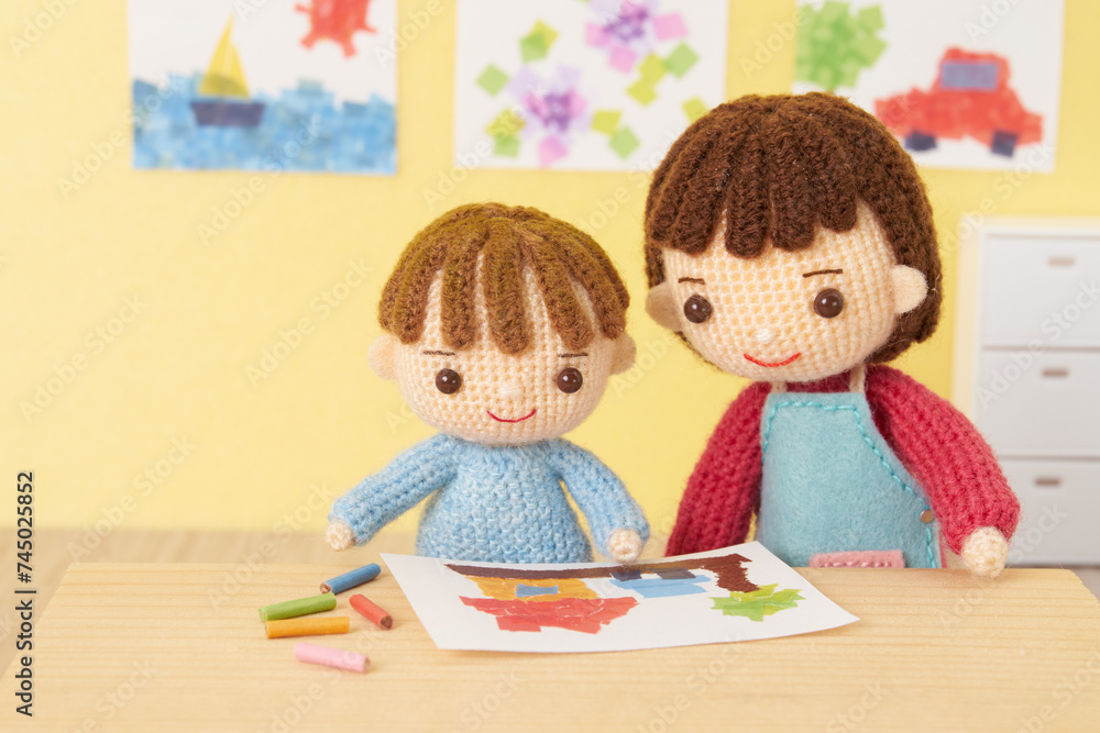 Fototapeta premium あみぐるみ人形 幼稚園