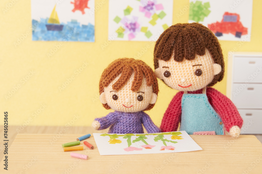 Fototapeta premium あみぐるみ人形 幼稚園