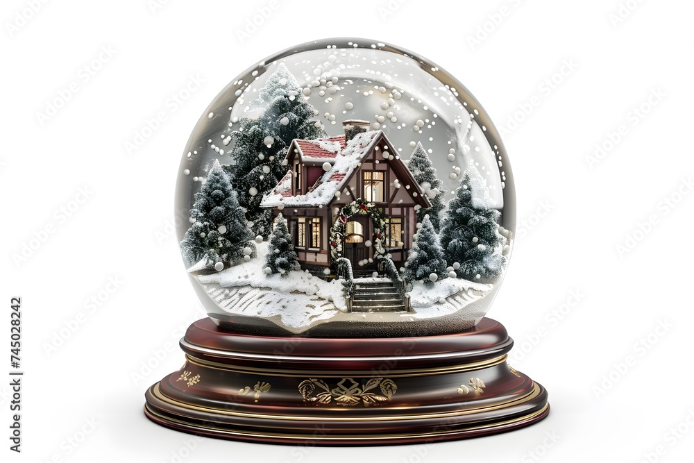 Glass Globe Snow Ornament Christmas Home Holiday Decoration Glass Globe Snow Ornament Christmas Home Holiday Decoration