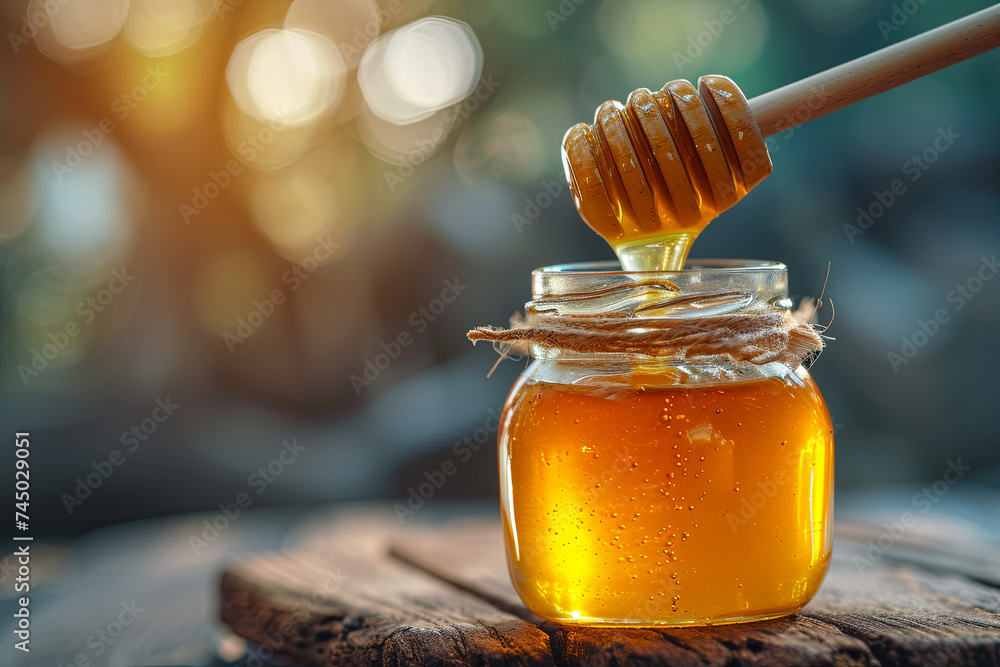 A honey jar A honey jar