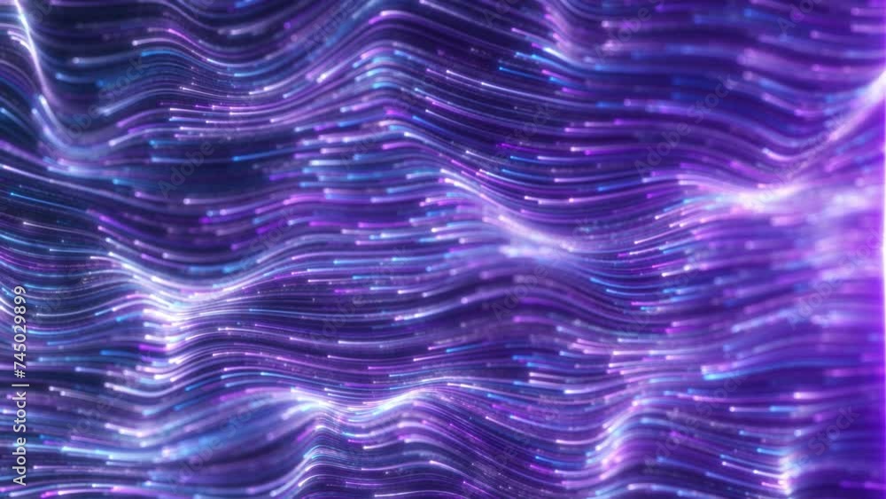 Purple particle lines flow to the left, beautiful purple light stripes flow, elegant wave lines background. For your event, wedding, concert, music videos, visual demo, video art, holiday show. Purple particle lines flow to the left, beautiful purple light stripes flow, elegant wave lines background. For your event, wedding, concert, music videos, visual demo, video art, holiday show.