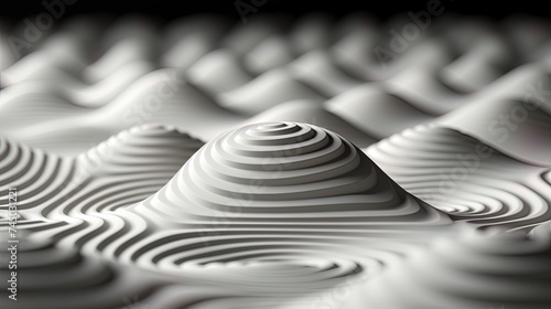Modern vortices: hypnotizing geometric shapes in 3D space photo