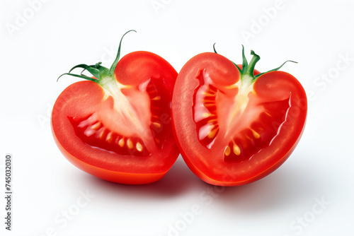 Wallpaper Mural Tomatoes isolated on white background. Top view. Flat lay. Torontodigital.ca