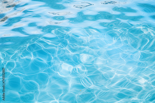 綺麗な水をイメージした水色系の背景素材 © Kinapi