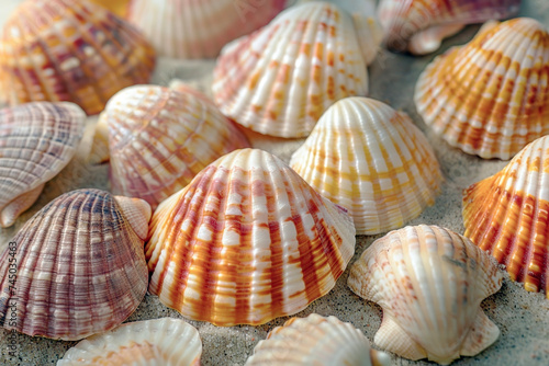 Seashell Texture.The Texture, Patterns, and Colors of Seashells.