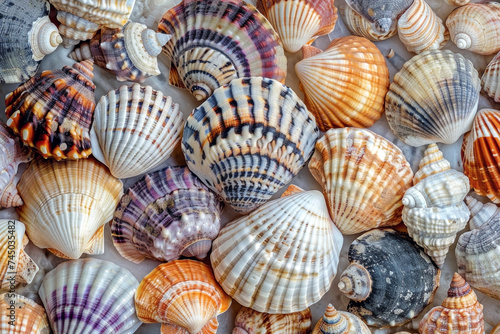 Seashell Texture.The Texture, Patterns, and Colors of Seashells.