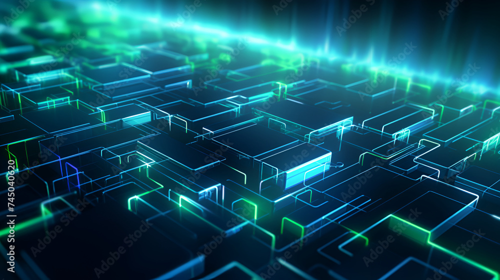 3d illustration of abstract technology background. Sci-fi concept.3D rendering of abstract technology concept. Futuristic cyberspace background,Abstract 3d rendering of data processing,security cyber 