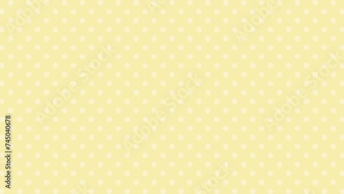 シンプルなドット柄の背景【黄色】　シームレス　ループ (ID: 745040678)