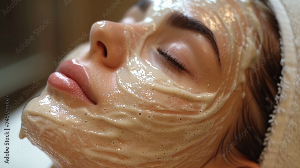 Exfoliating treatment at a spa for skin rejuvenation. Pampering for the body. Exfoliating treatment at a spa for skin rejuvenation. Pampering for the body.