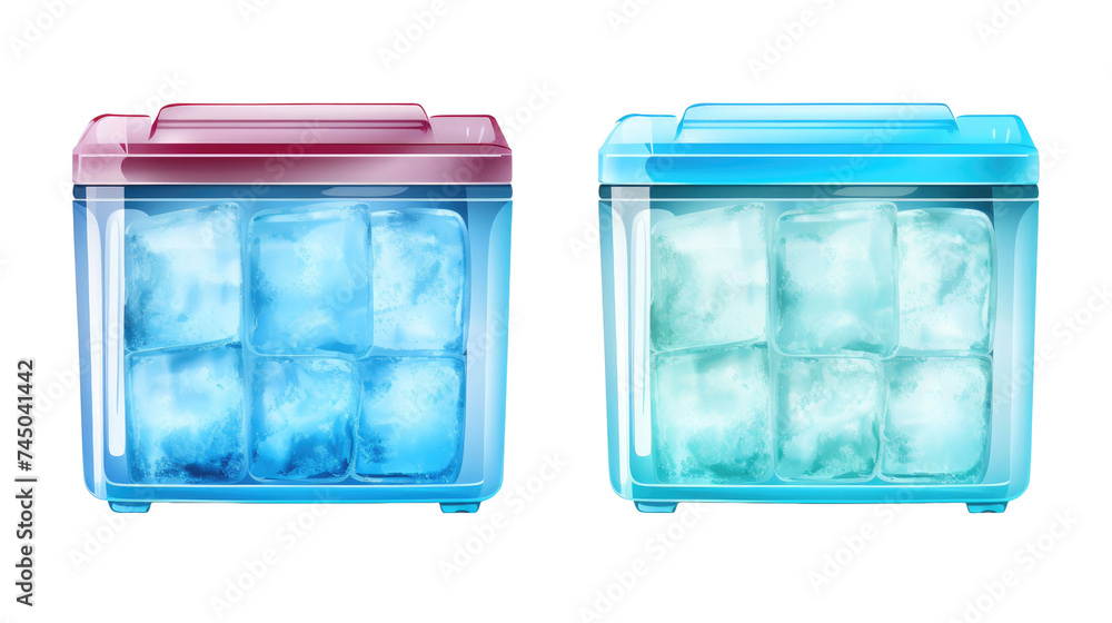 Cooler box isolated on transparent a white background Cooler box isolated on transparent a white background