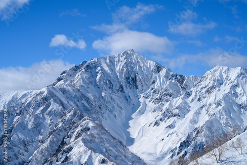 【北アルプス】冬の小遠見山山頂からの眺望 © taroq