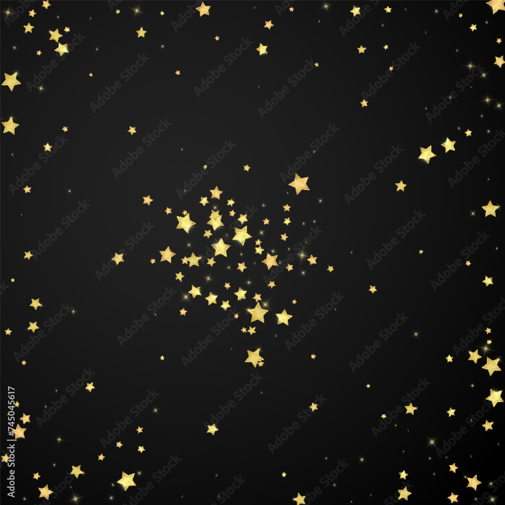 Magic stars vector overlay. Gold stars scattered Magic stars vector overlay. Gold stars scattered