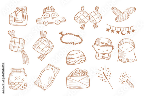 Cute Islamic Ramadan Element Collection