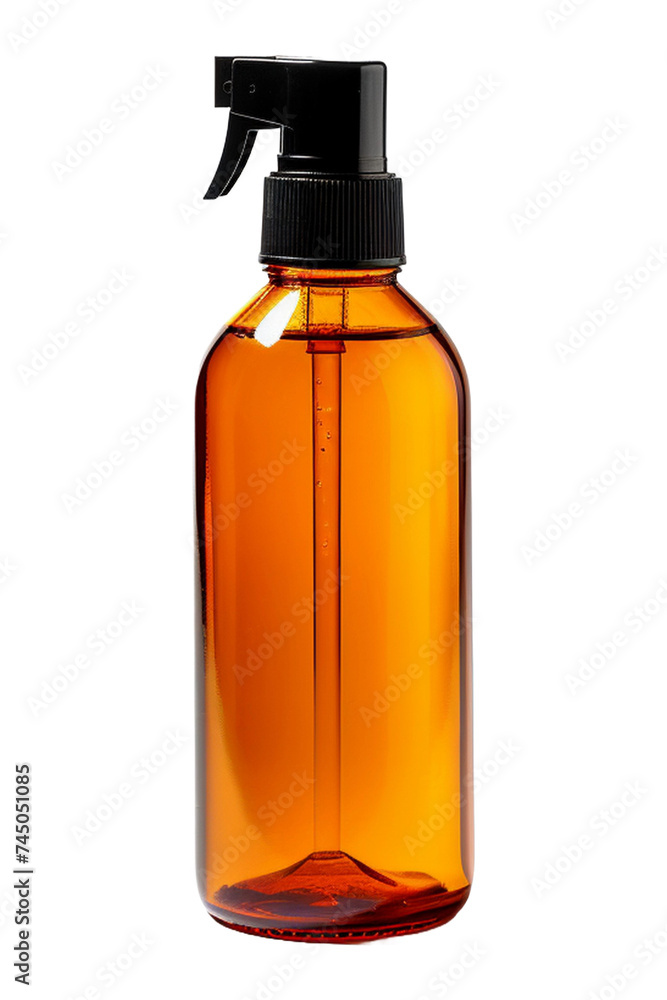 Spray bottle isolated on a transparent background.