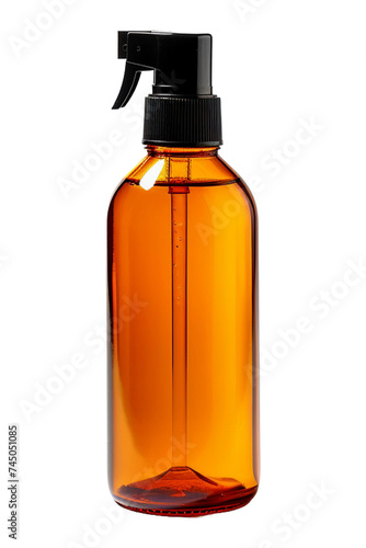 Spray bottle isolated on a transparent background.