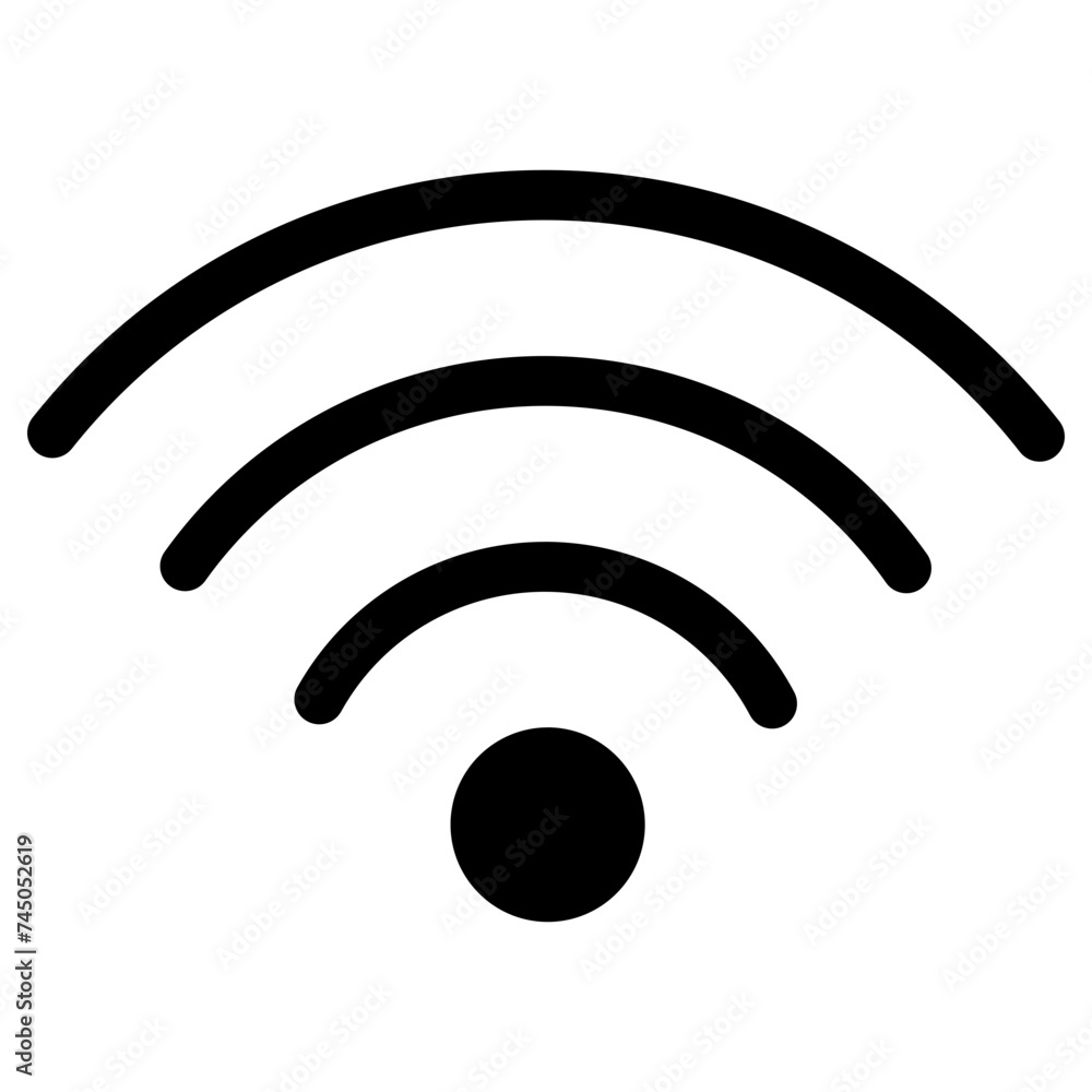 wifi icon, simple vector design - obrazy, fototapety, plakaty 