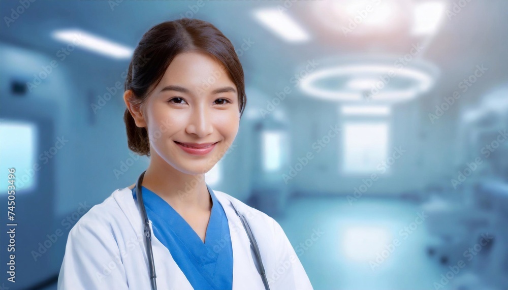 Fototapeta premium portrait of doctor in hospital