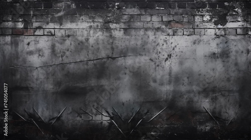 Dark gothic paper background,  creased crumpled surface / Old torn ripped posters scary grunge textures