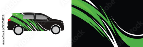 Vector background illustration modern design sticker Premium