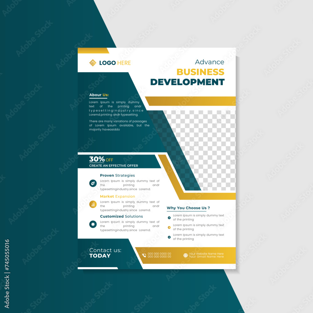 modern poster design template for business presentation modern poster design template for business presentation