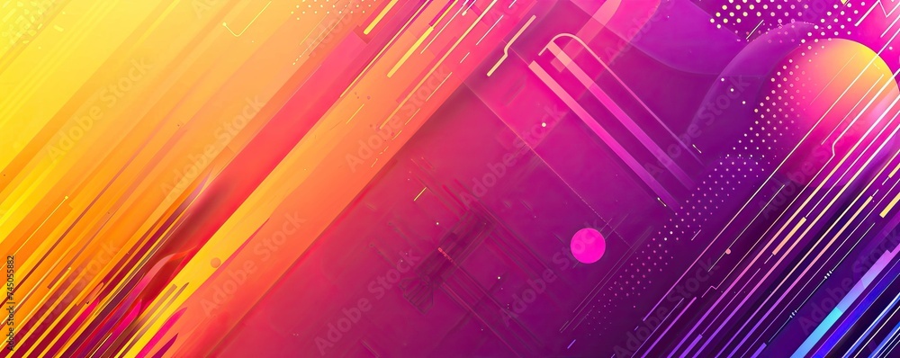 Abstract gradient waving circles lines Technology web banner background Abstract gradient waving circles lines Technology web banner background
