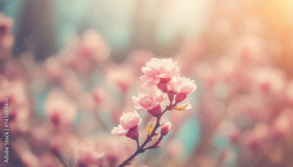 Serene cherry blossoms in soft light
