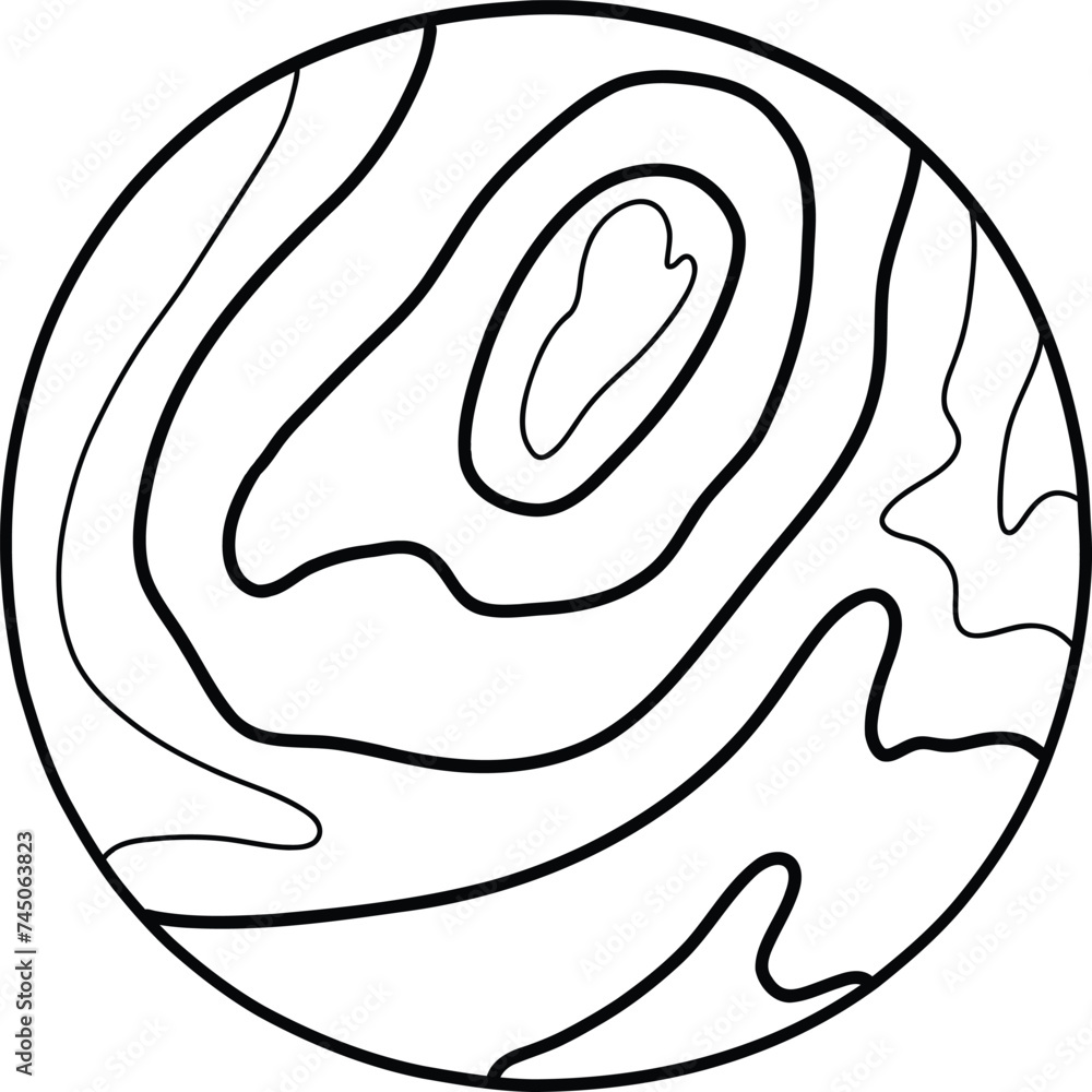 Topographic Map Lines