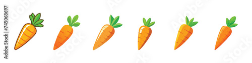  Carrot Vegetable icon, carrot icon, Carrot Icons, Carrot vector icon. Carrot icon isolated on white background.