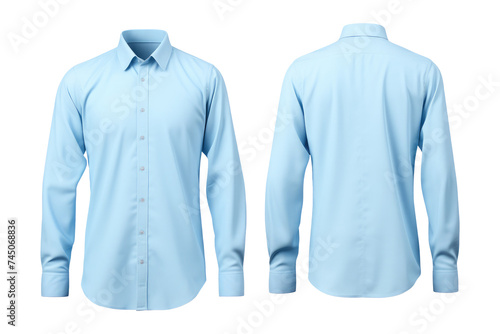color shirt isolated on white