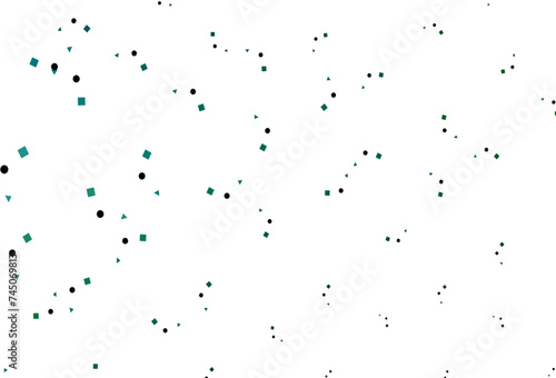 Light Blue  Green vector pattern in polygonal style with circles.
