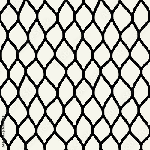Vector seamless pattern. Creative smooth background. Decorative simple hand drawn design.