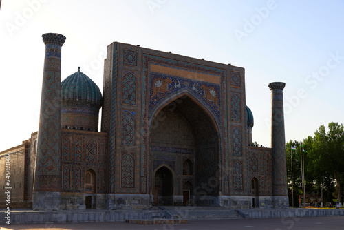 The Sher Dor Madrasasi in Samarkand, Uzbekistan photo
