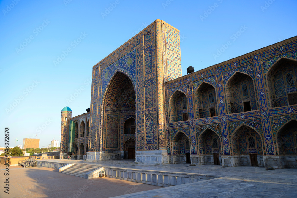 Madrasa Tilya Kori in Samarkand, Uzbekistan