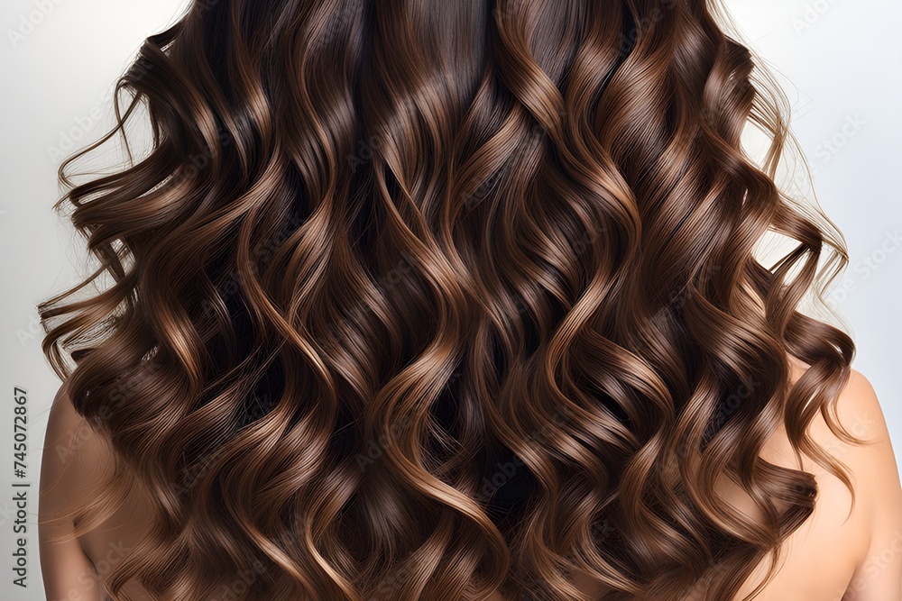 back view of a woman with beautiful healthy shiny hair back view of a woman with beautiful healthy shiny hair