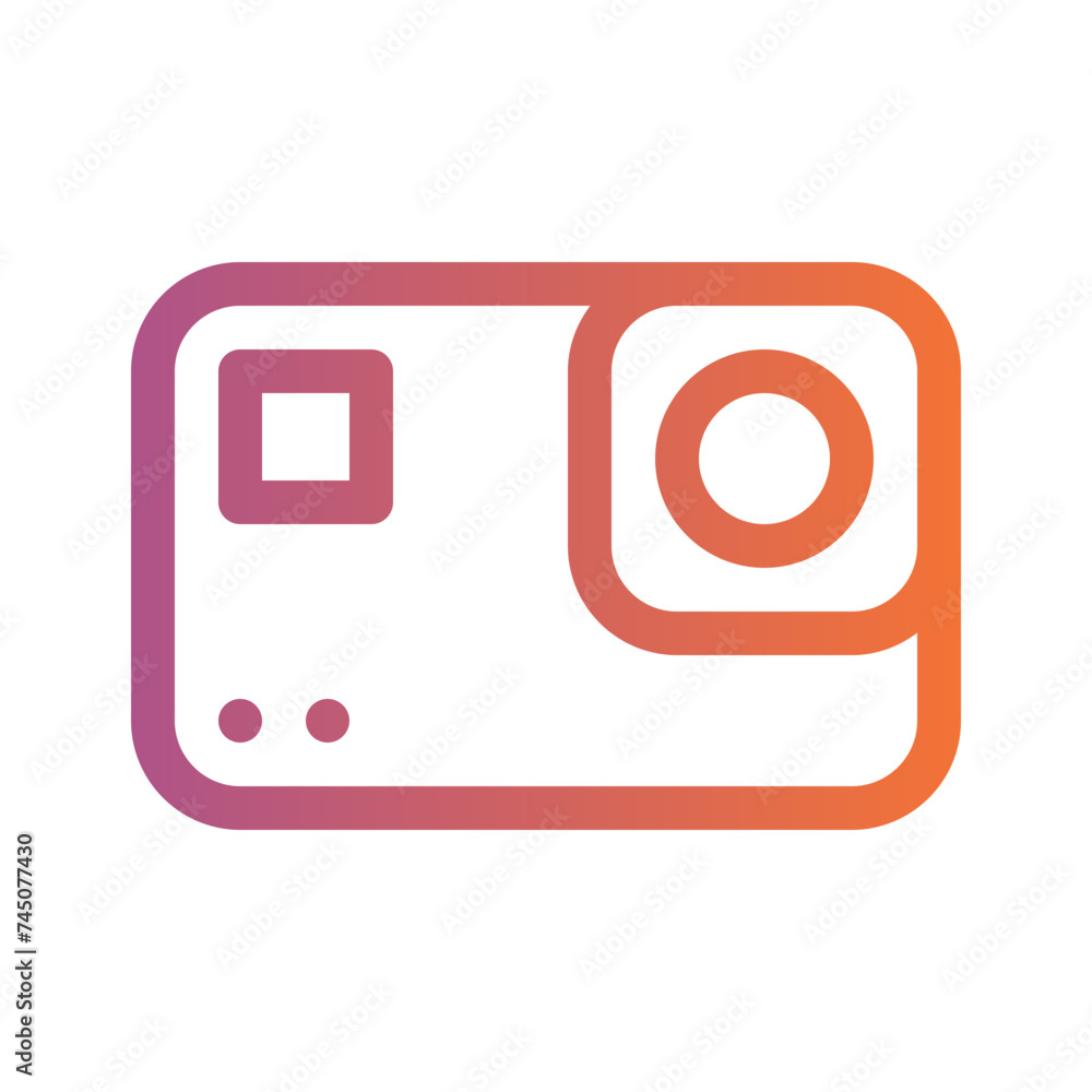 camera gradient icon camera gradient icon