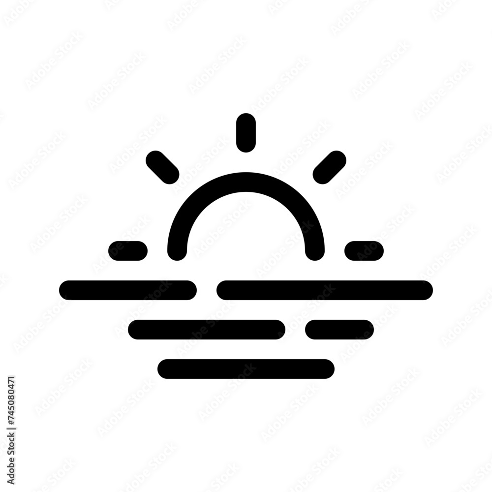 sea line icon sea line icon