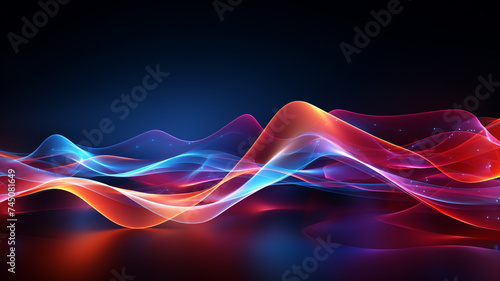 Wallpaper Mural Absract background with science and technology Torontodigital.ca