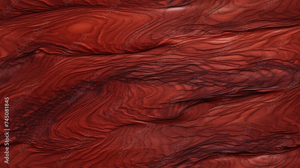 timeless seamless wood bark texture in a mahogany red color, exuding richness and classic charm - obrazy, fototapety, plakaty 