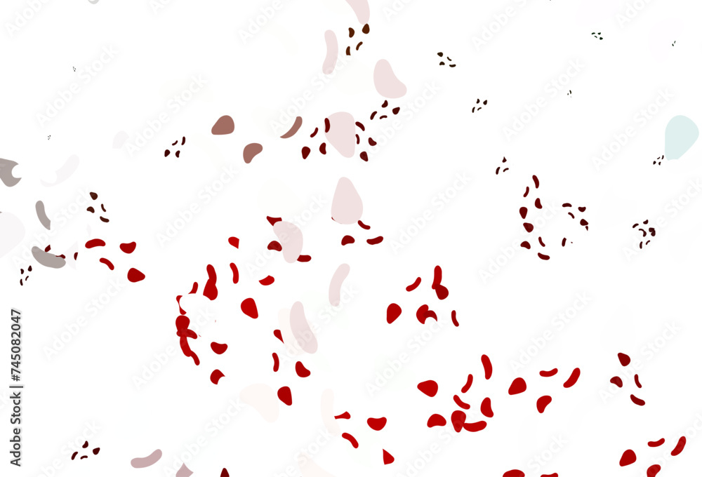 Obraz premium Light green, red vector background with abstract forms.