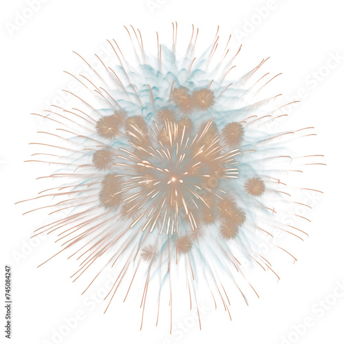 festive fireworks on an isolated transparent background. Fireworks png  salute  explosion png