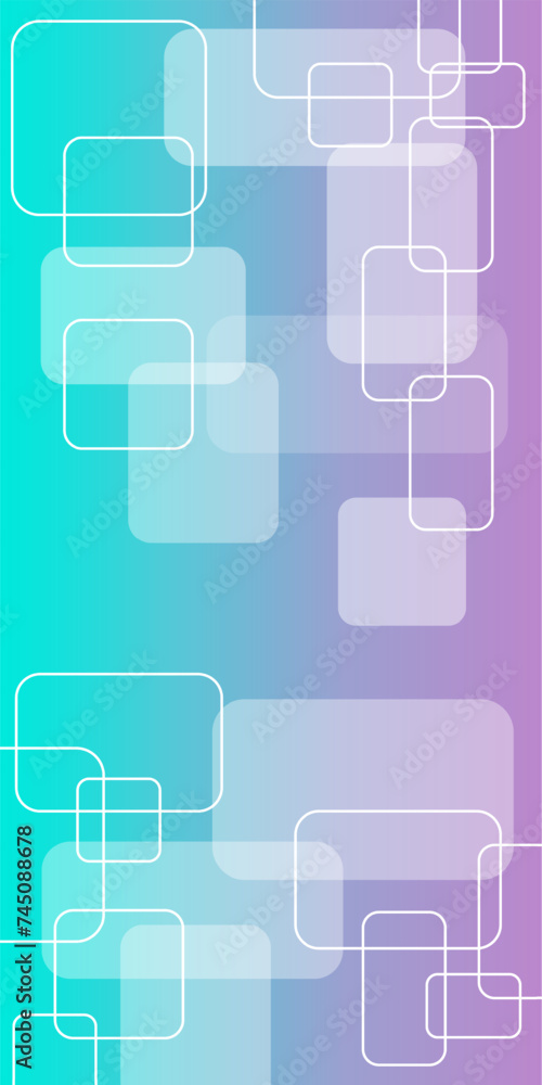 gradient round rectangle shape abstract geometric dynamic for business finance and technology gradient background