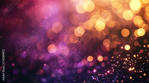 abstract background with bokeh defocused lights and stars. © Robina