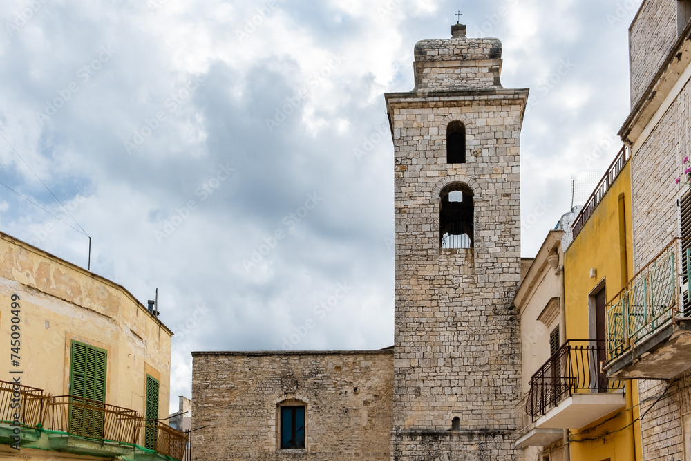 Santa Maria la Veterana church (XI century) in the Bitetto town, Bari province, Puglia region, southern Italy, Europe