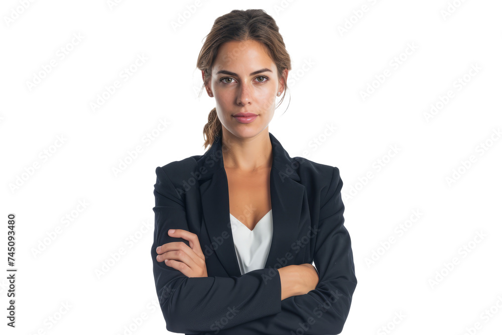 woman with folded arms, exuding confidence and professionalism, perfect for business or corporate settings. woman with folded arms, exuding confidence and professionalism, perfect for business or corporate settings.