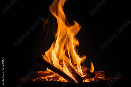 burning fire